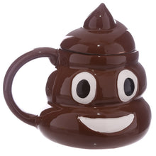 Load image into Gallery viewer, Funny Poop Ceramic Mug Cartoon Smile Coffee Milk Mug Porcelain Water Cup With Handgrip Lid Tea Cup Office Drinkware
